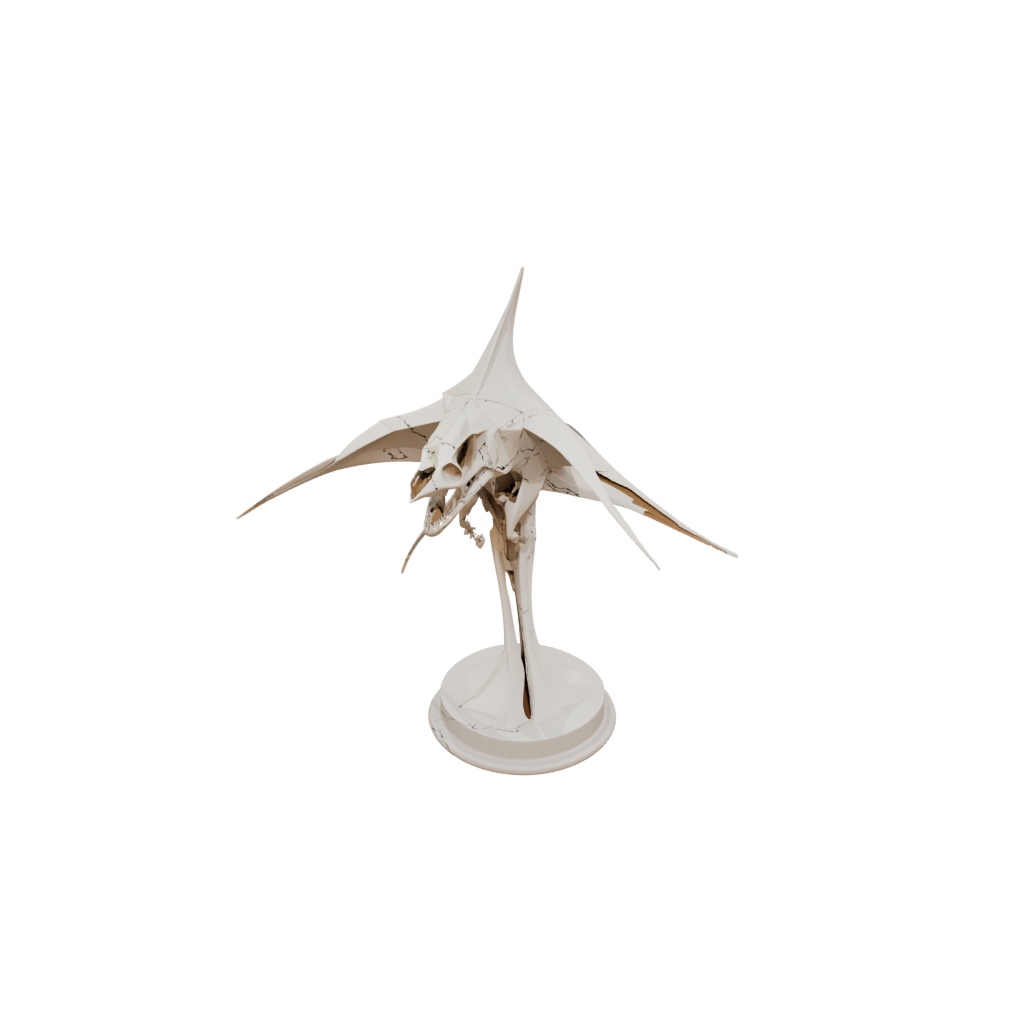 Low-Poly Skeleton Flexi Manta Ray