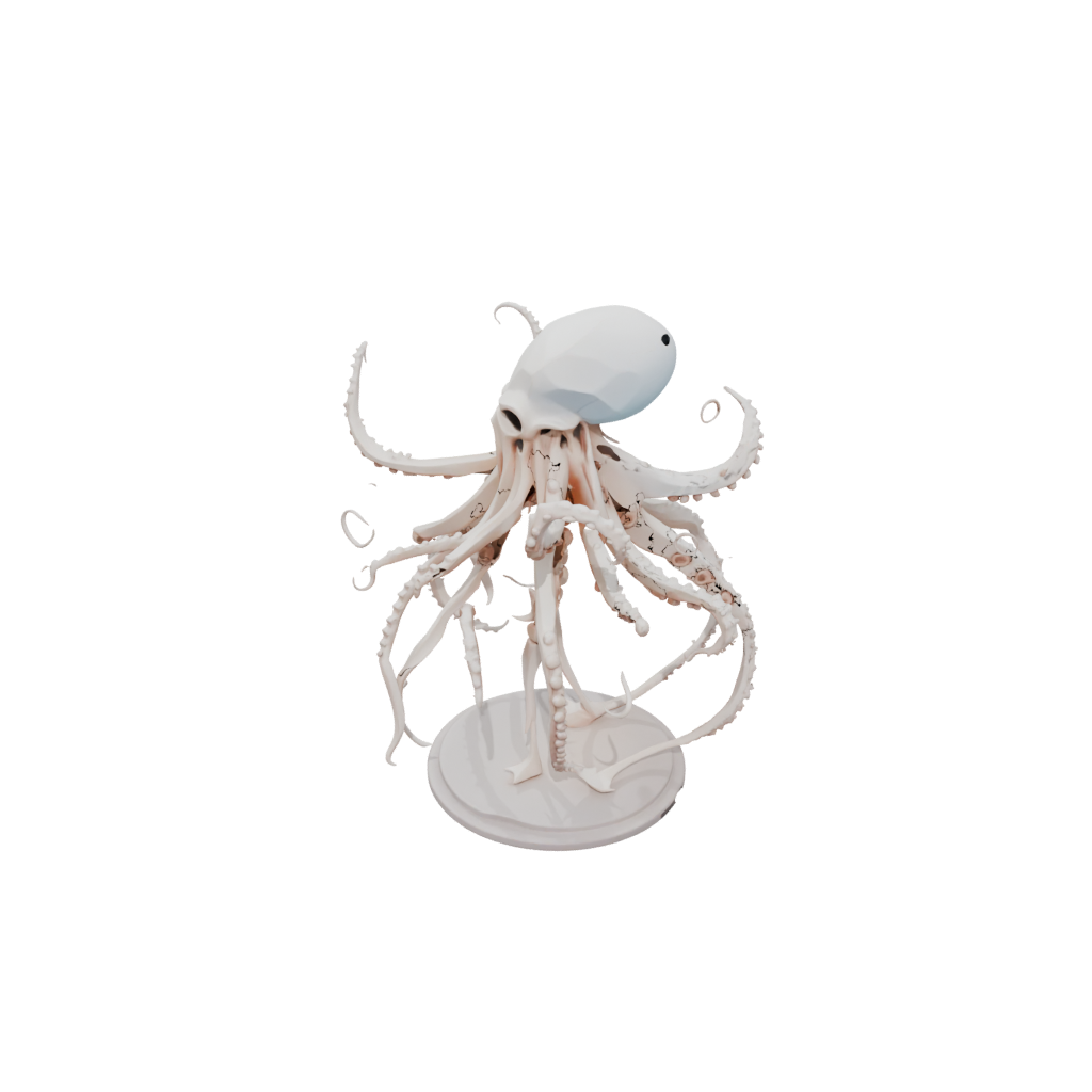 Low-Poly Skeleton Flexi Octopus