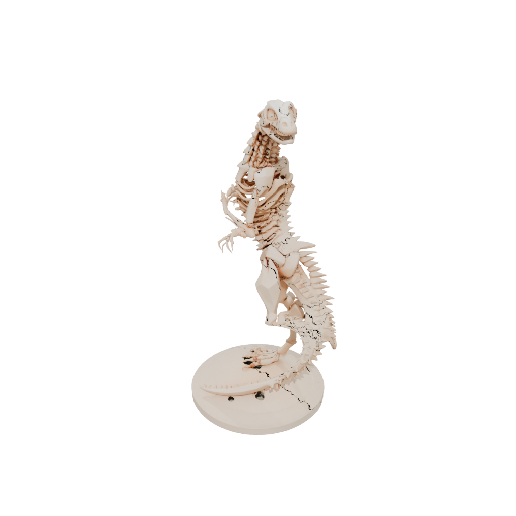Low-Poly Skeleton Flexi Salamander