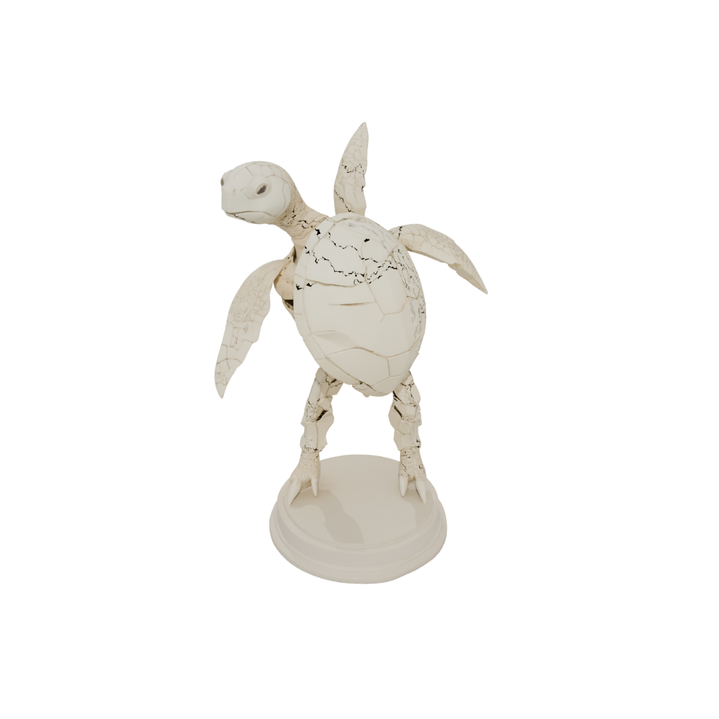 Low-Poly Skeleton Flexi Sea Turtle