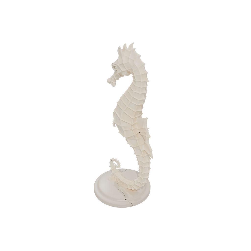 Low-Poly Skeleton Flexi Seahorse