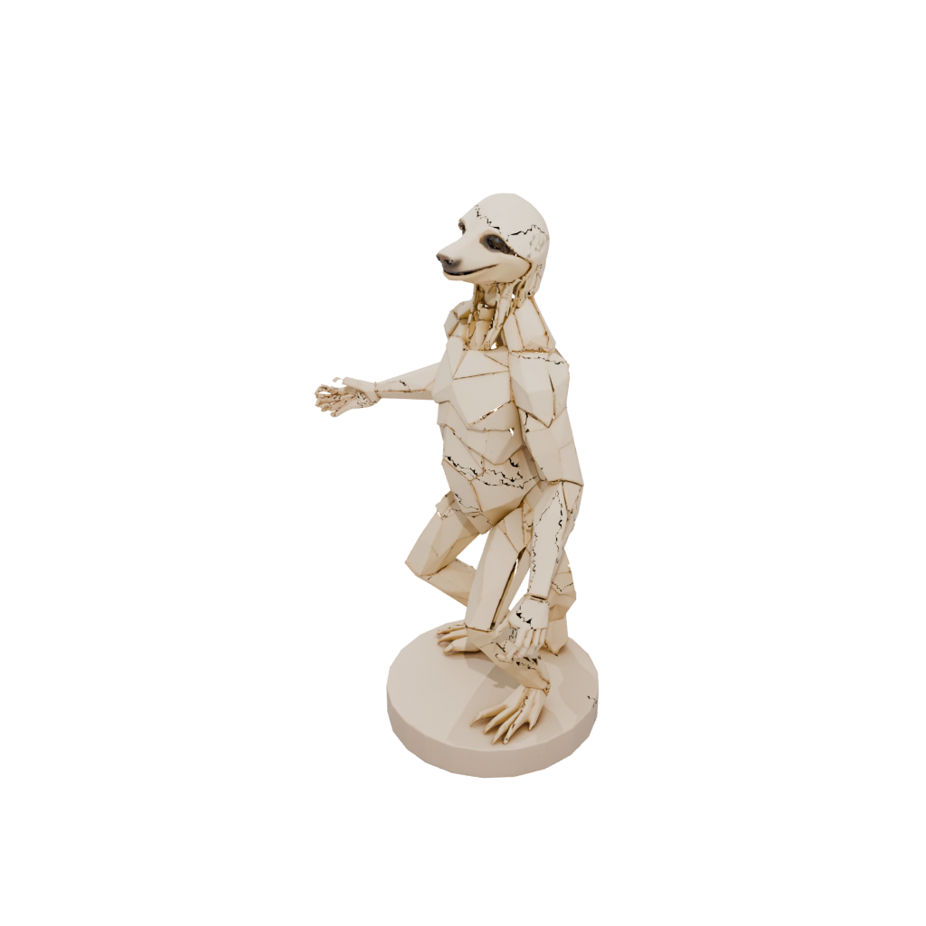 Low-Poly Skeleton Flexi Sloth