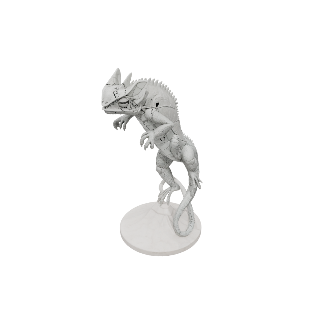 Marble Armored Flexi Chameleon
