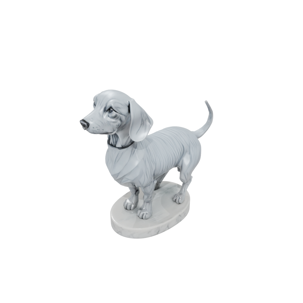 Marble Armored Flexi Dachshund Dog