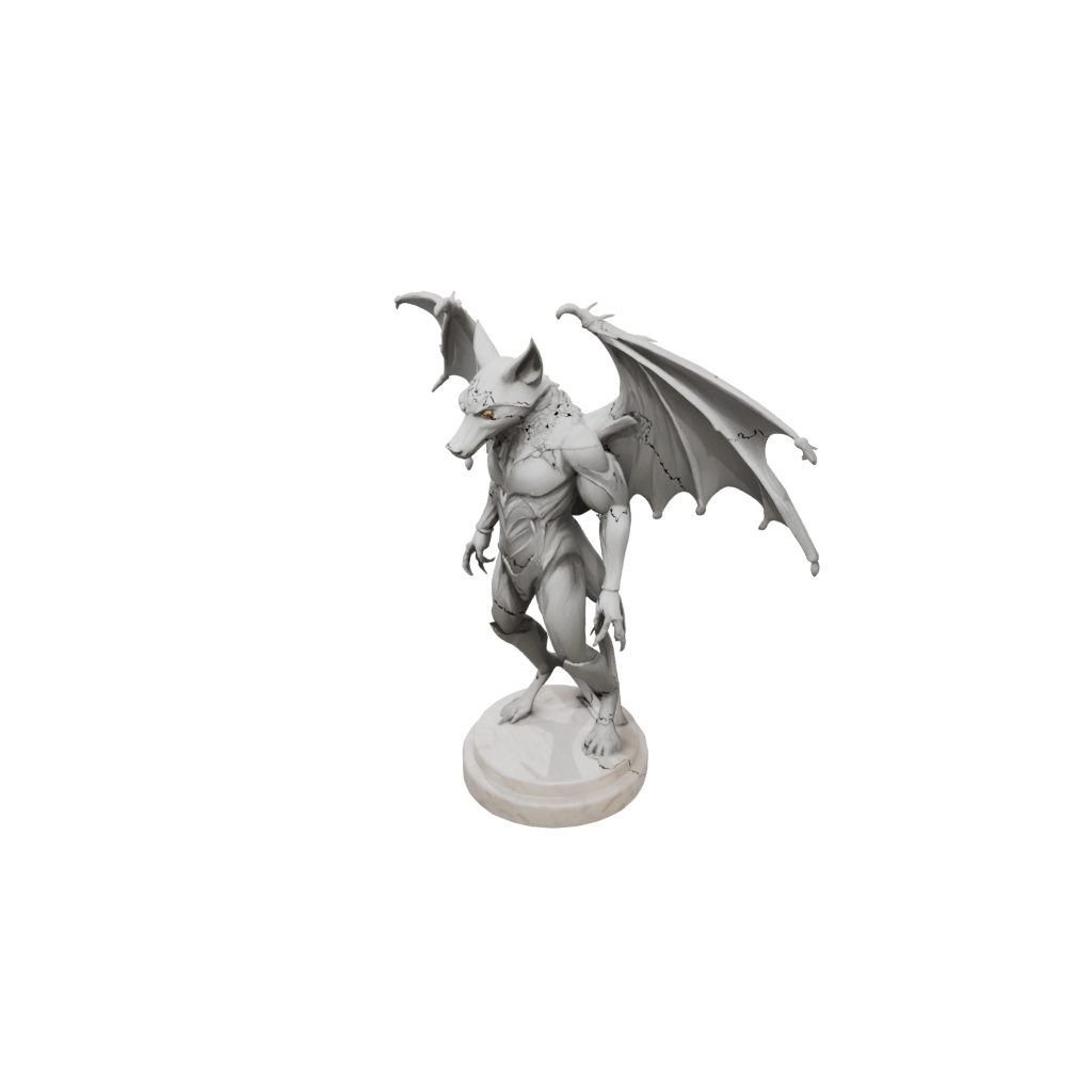 Marble Armored Flexi Fruit Bat