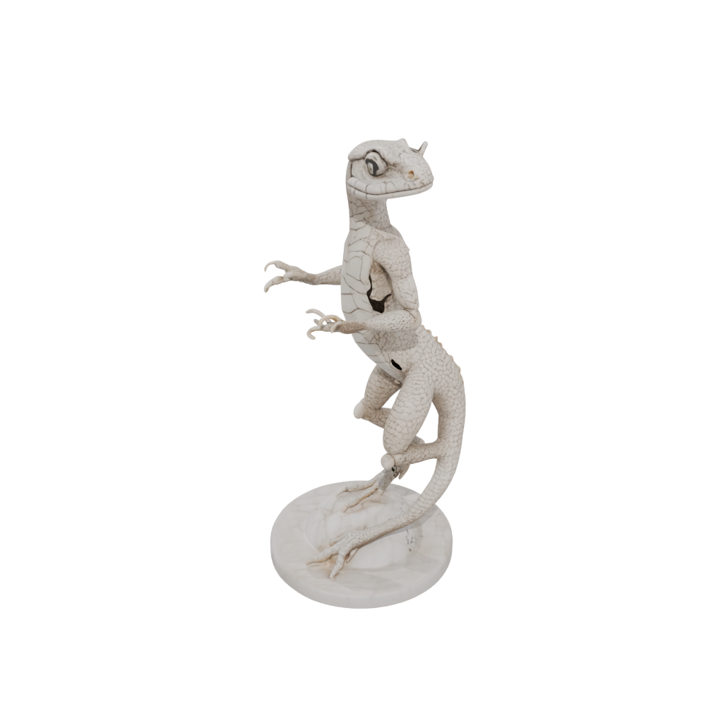 Marble Armored Flexi Gecko