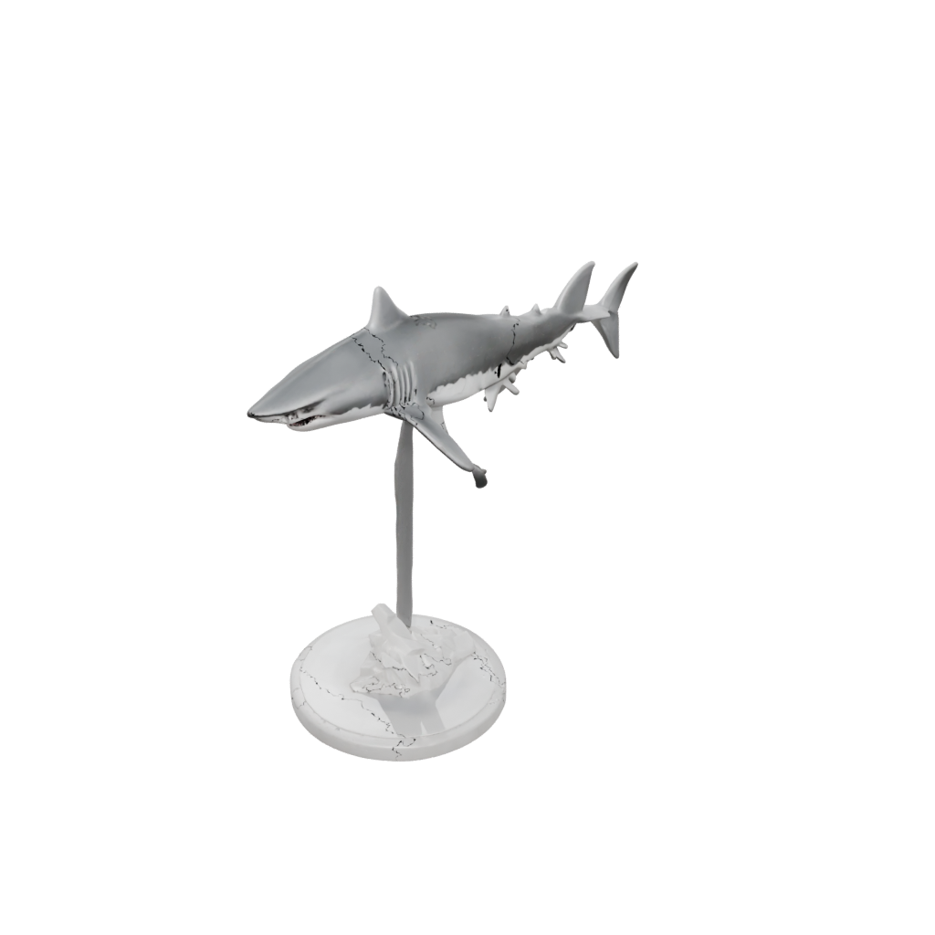 Marble Armored Flexi Great White Shark