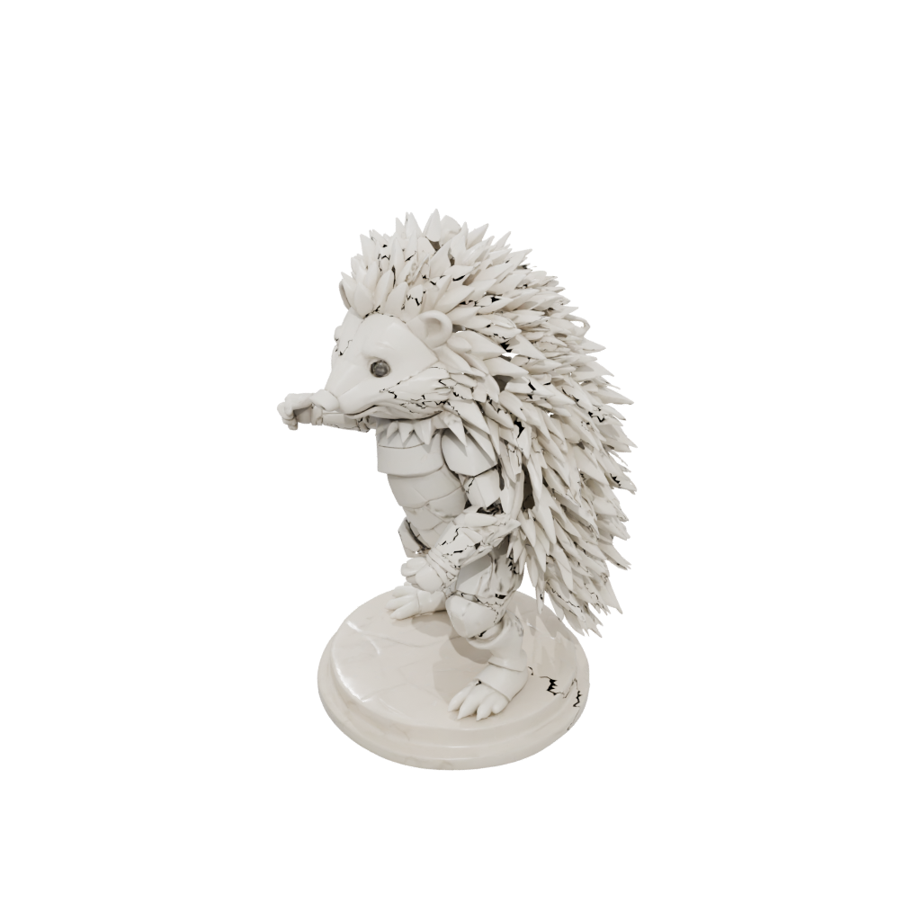 Marble Armored Flexi Hedgehog