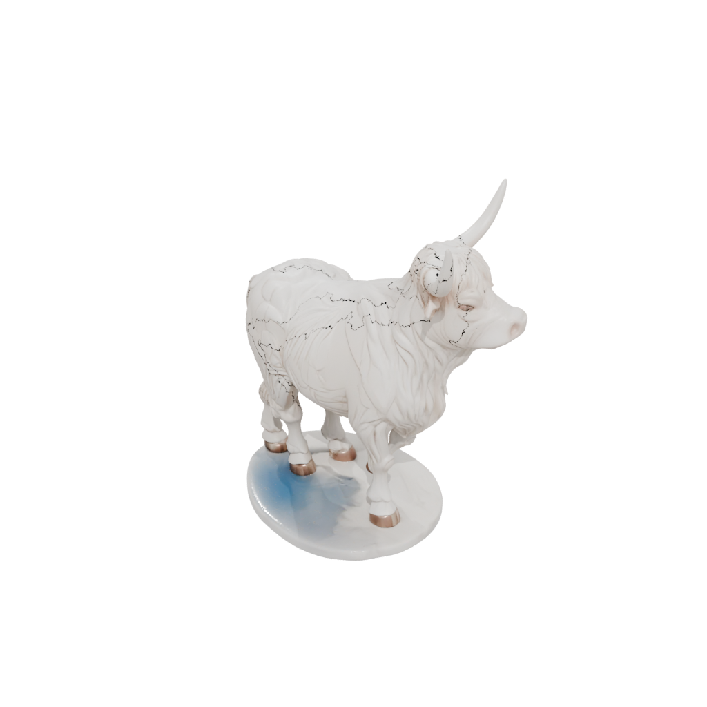 Marble Armored Flexi Highland Cow