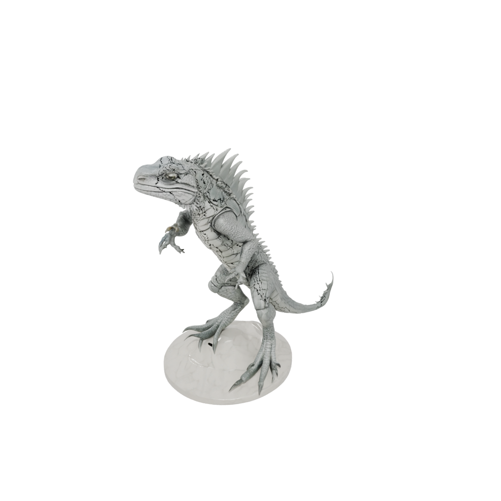 Marble Armored Flexi Iguana