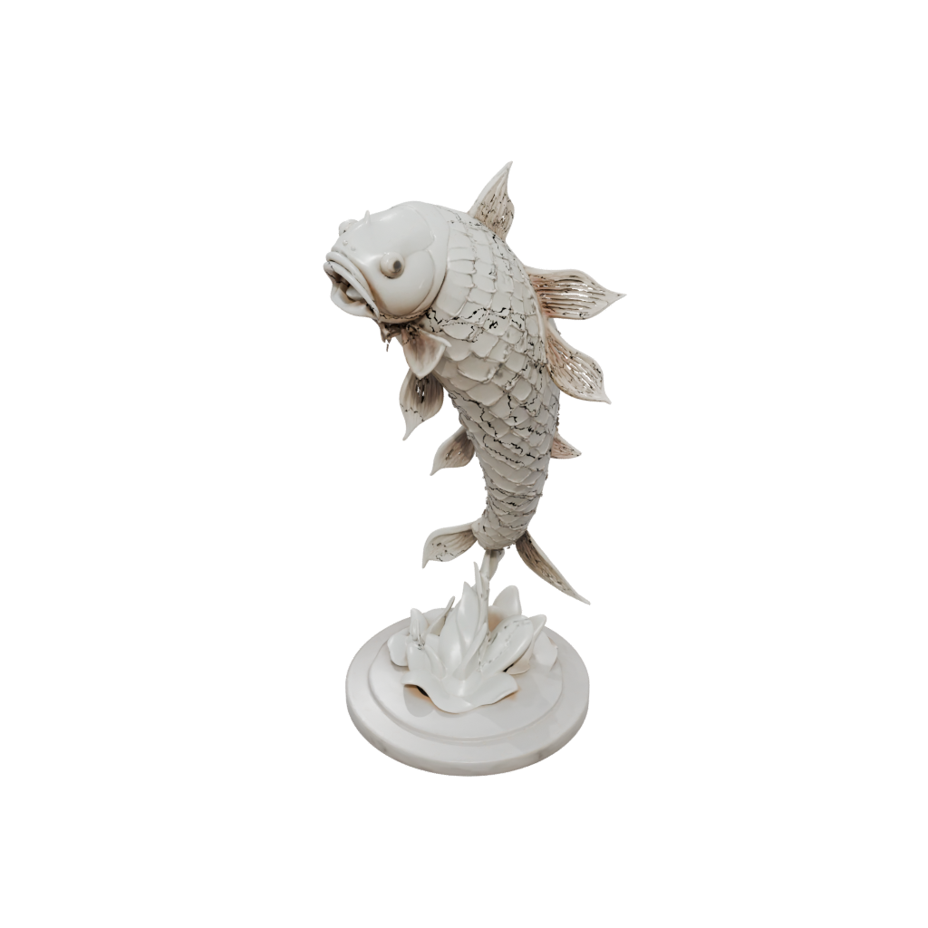 Marble Armored Flexi Koi Fish