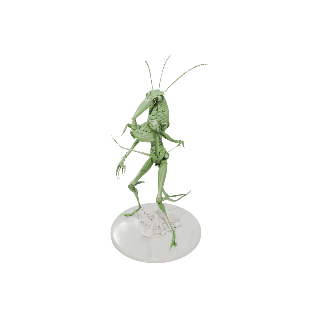 Marble Armored Flexi Praying Mantis