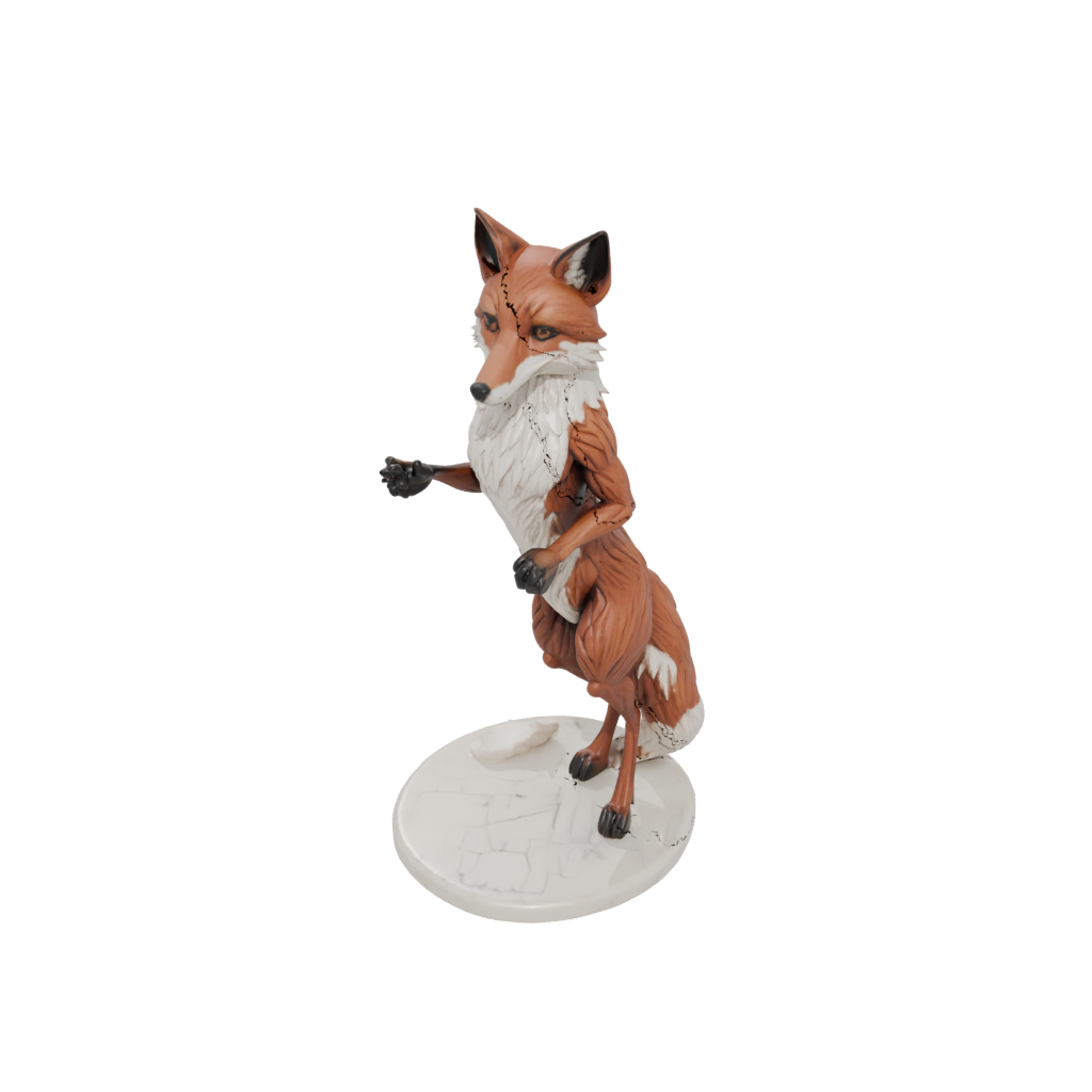 Marble Armored Flexi Red Fox