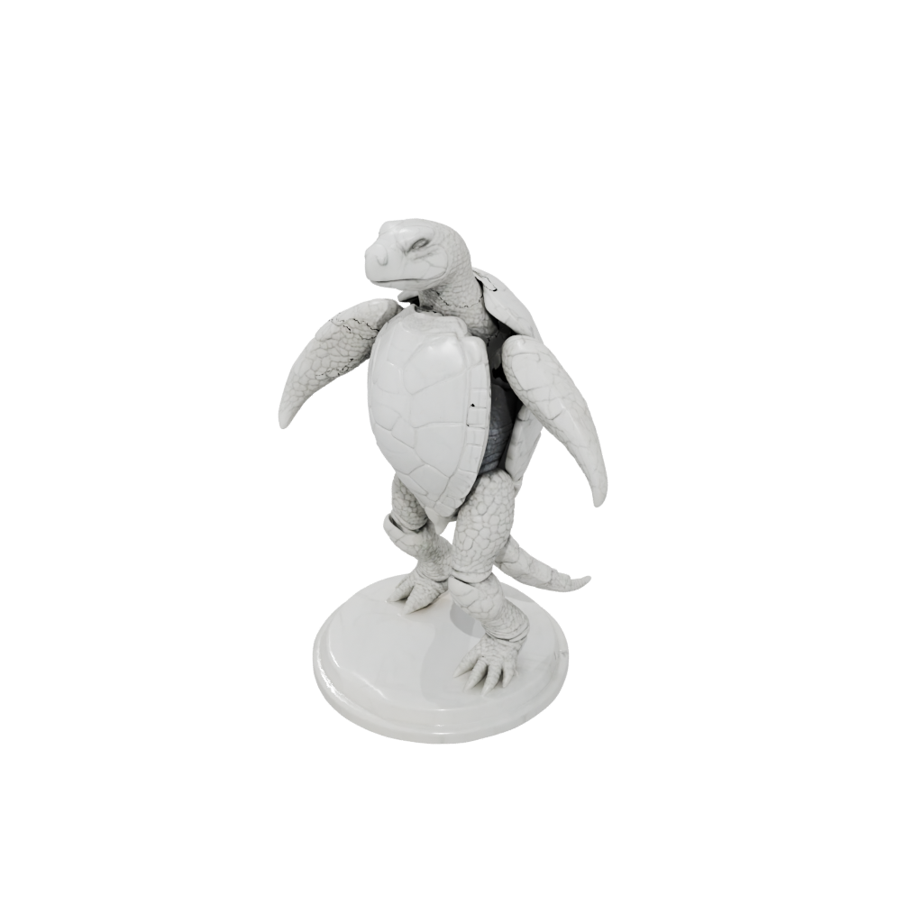 Marble Armored Flexi Sea Turtle