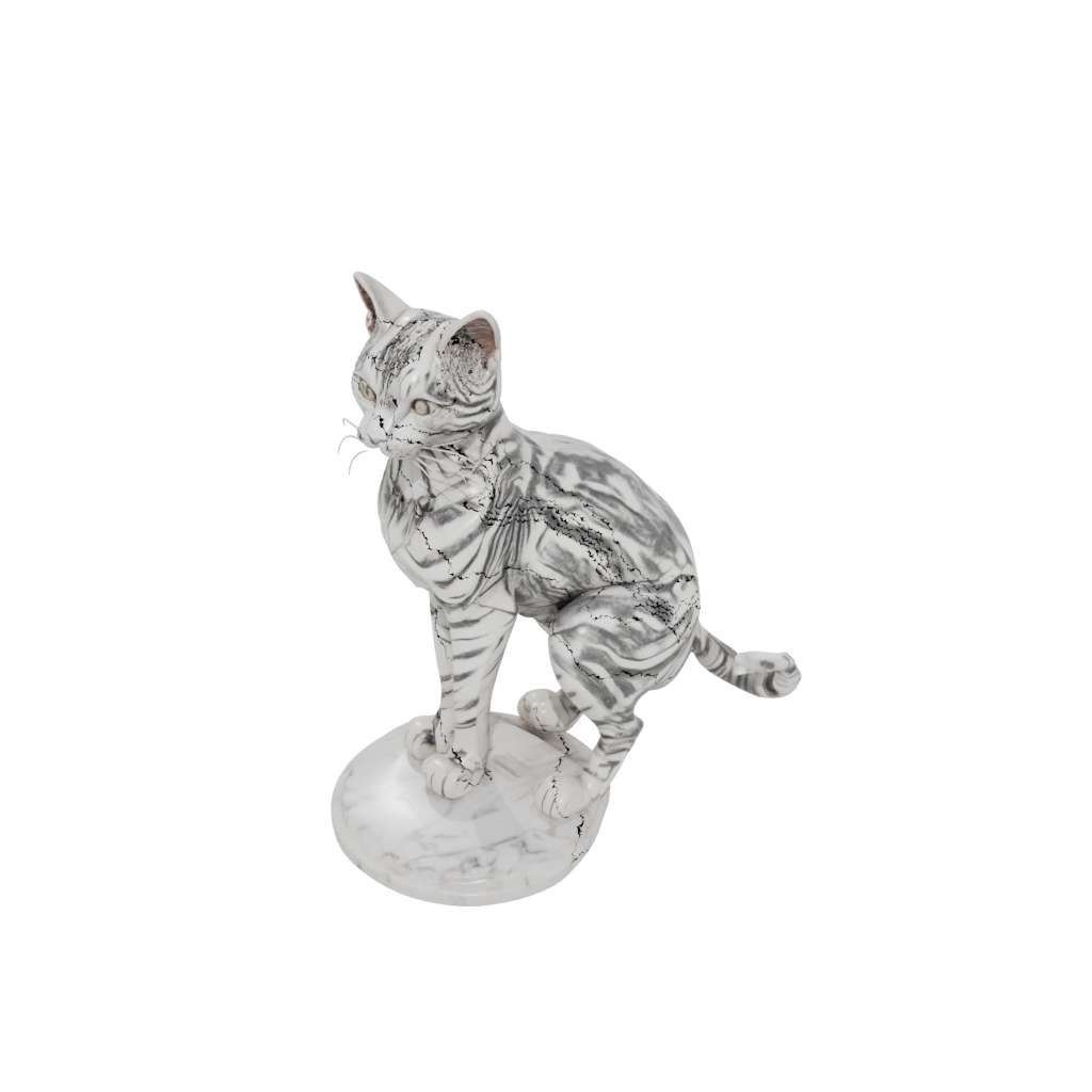 Marble Armored Flexi Tabby Cat