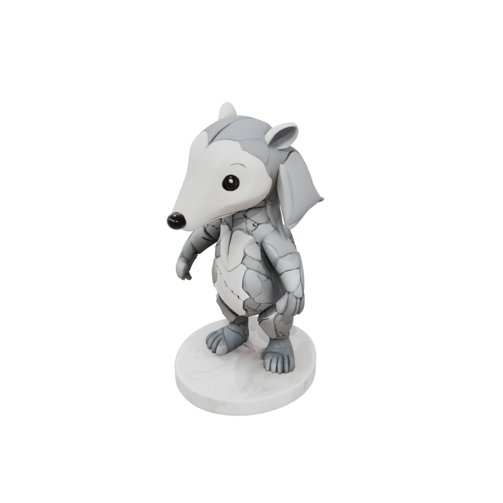 Marble Chibi Flexi Anteater