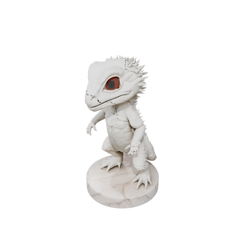 Marble Chibi Flexi Bearded Dragon