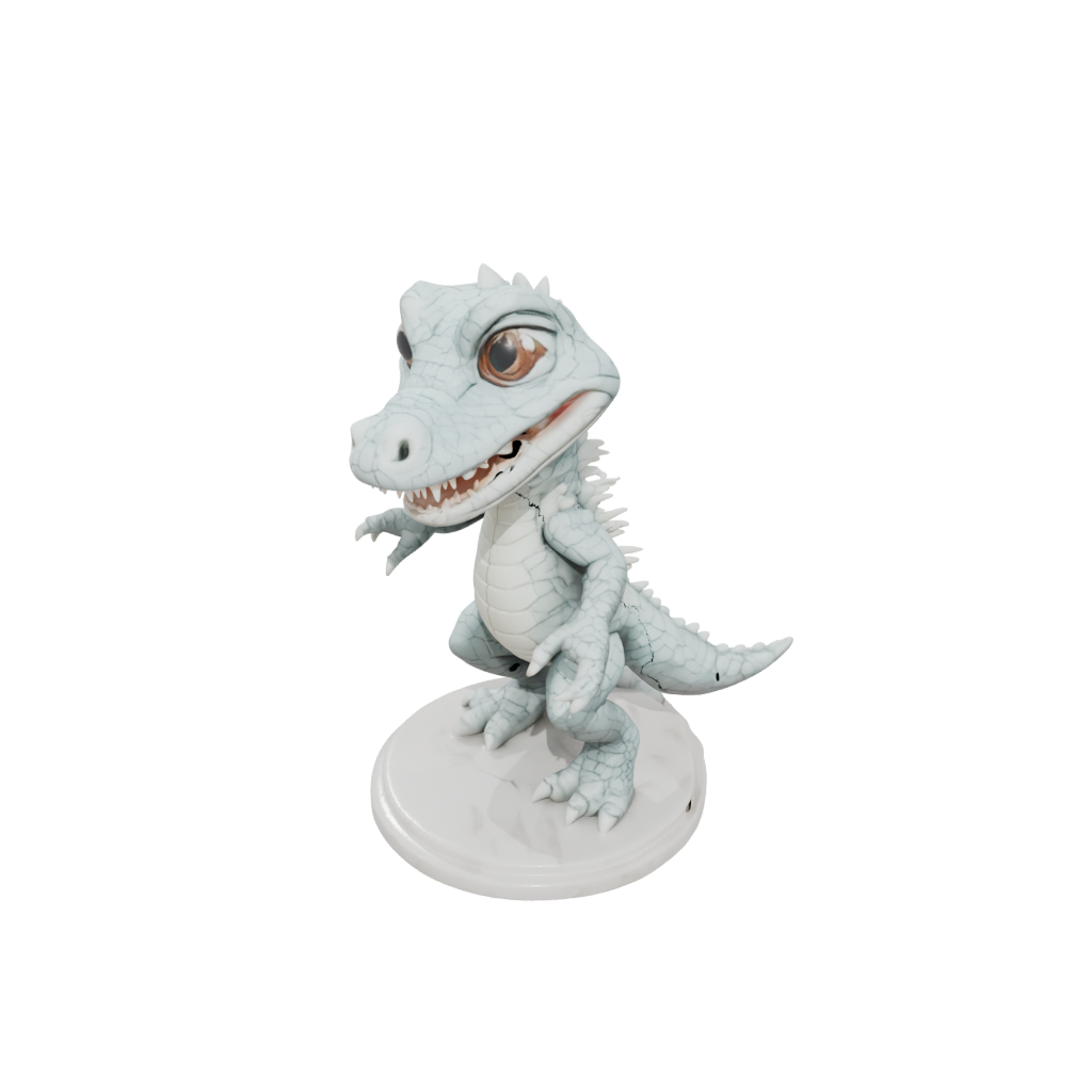 Marble Chibi Flexi Crocodile