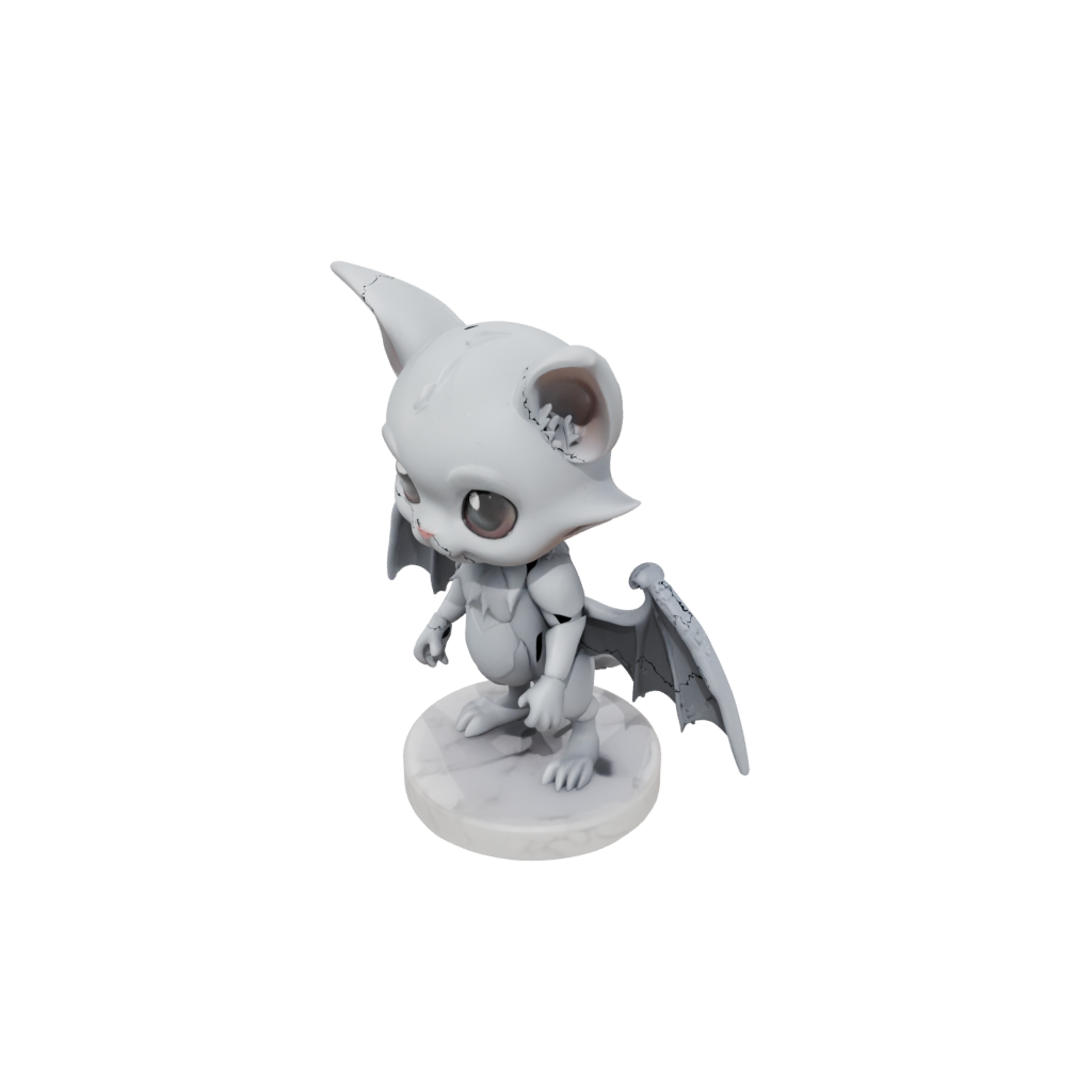 Marble Chibi Flexi Fruit Bat