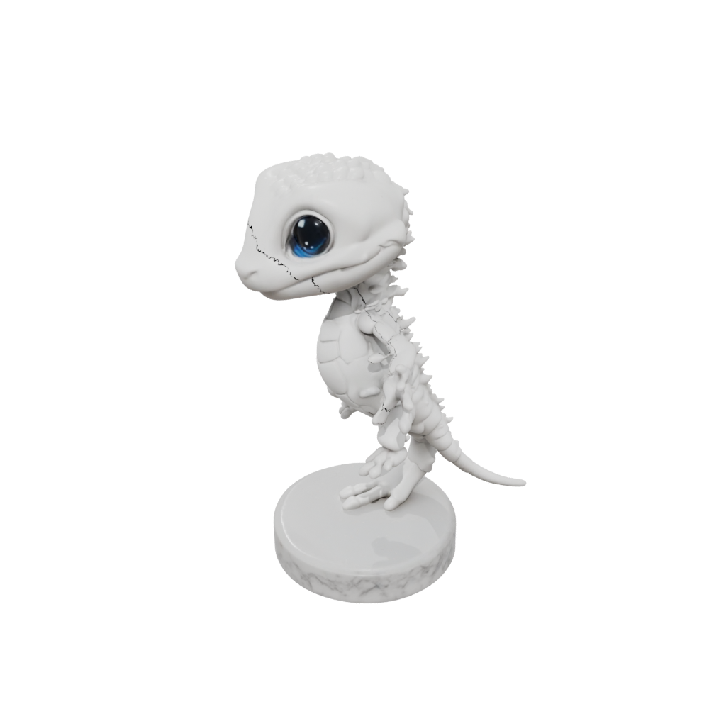 Marble Chibi Flexi Gecko