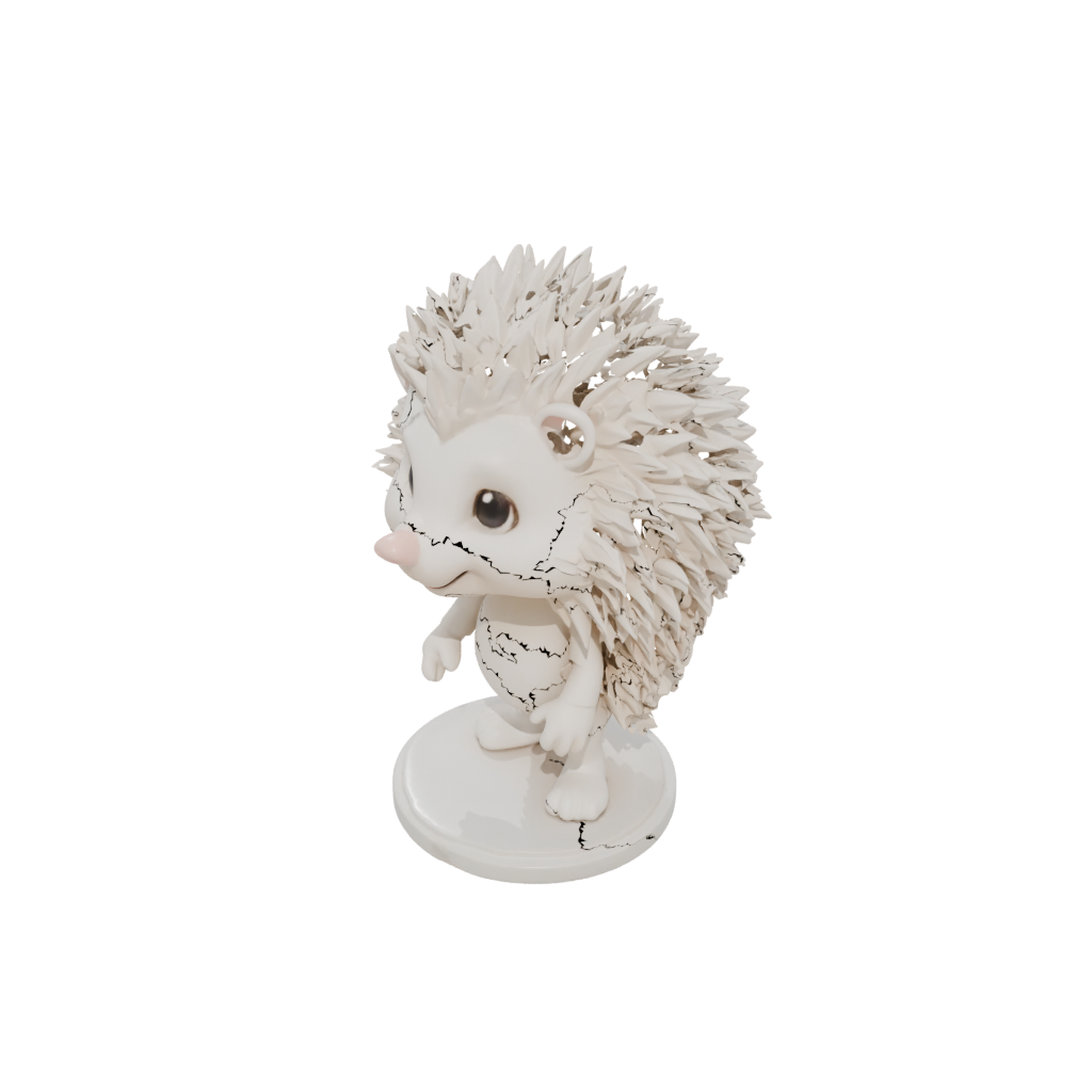 Marble Chibi Flexi Hedgehog