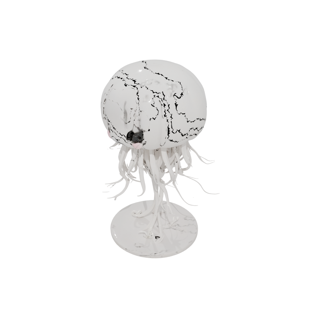 Marble Chibi Flexi Jellyfish