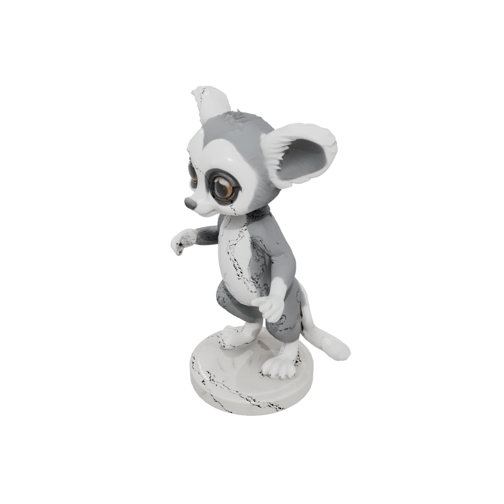 Marble Chibi Flexi Lemur