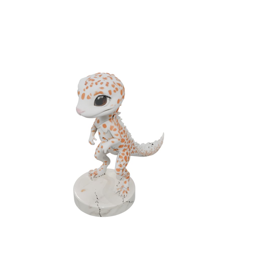 Marble Chibi Flexi Leopard Gecko