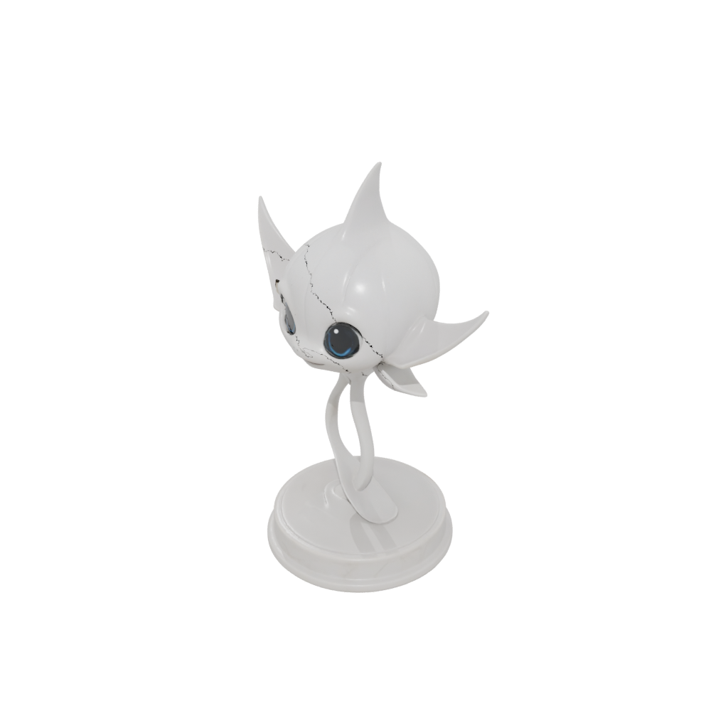 Marble Chibi Flexi Manta Ray