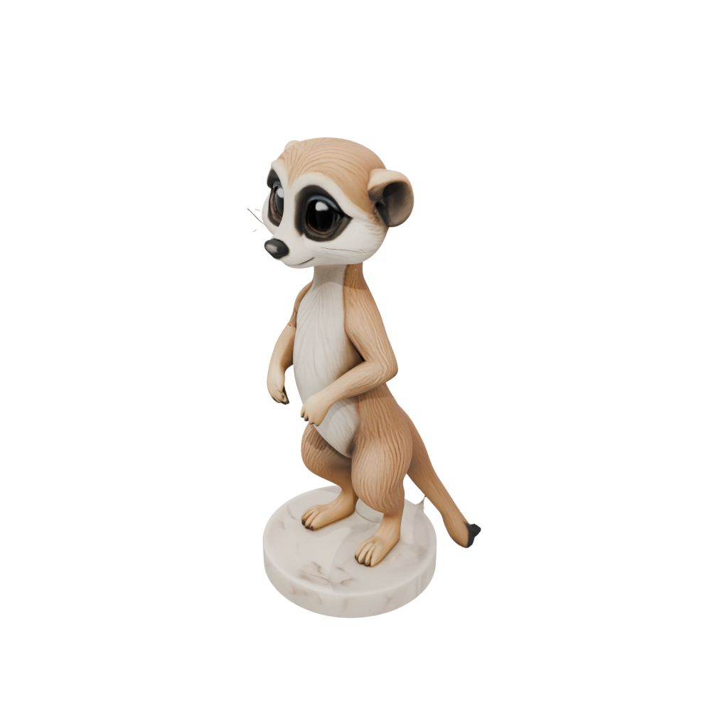 Marble Chibi Flexi Meerkat