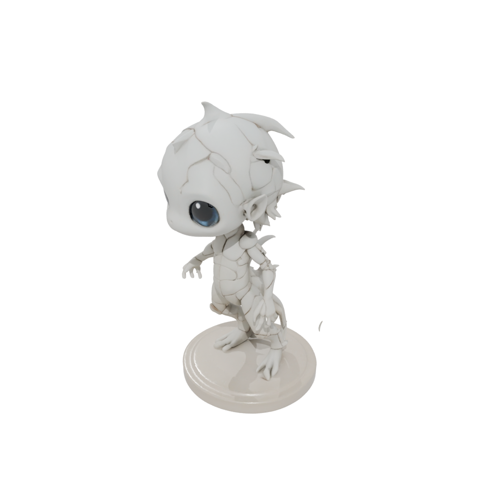 Marble Chibi Flexi Newt