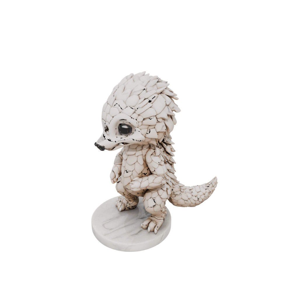 Marble Chibi Flexi Pangolin