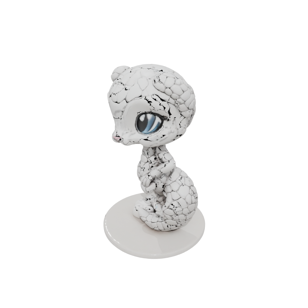 Marble Chibi Flexi Rattlesnake