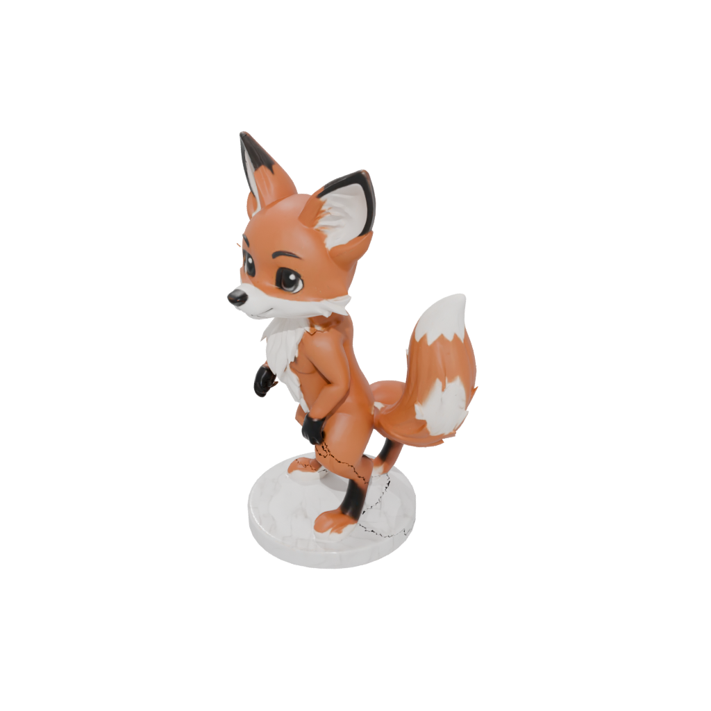 Marble Chibi Flexi Red Fox