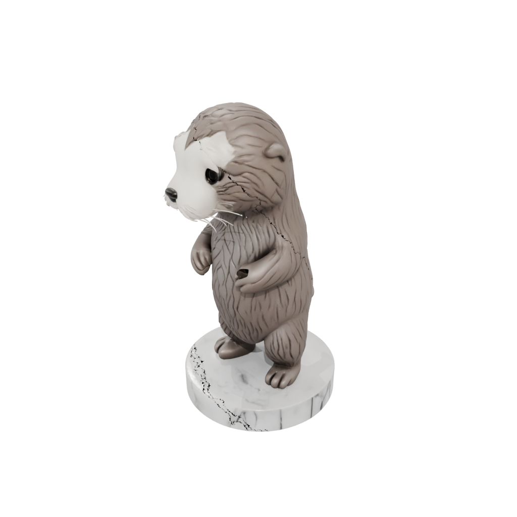Marble Chibi Flexi Sea Otter