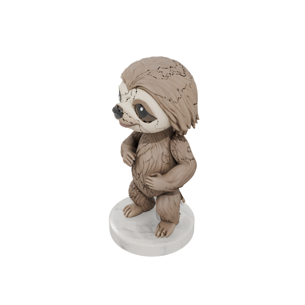 Marble Chibi Flexi Sloth