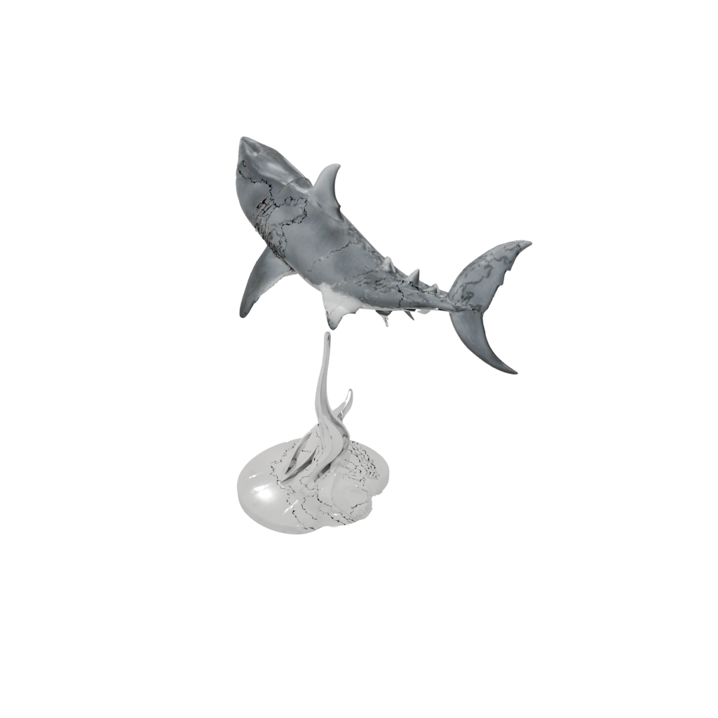 Marble Flexi Great White Shark