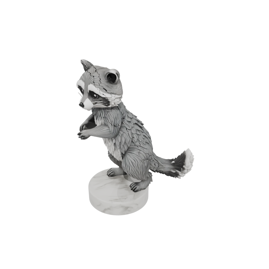 Marble Flexi Raccoon