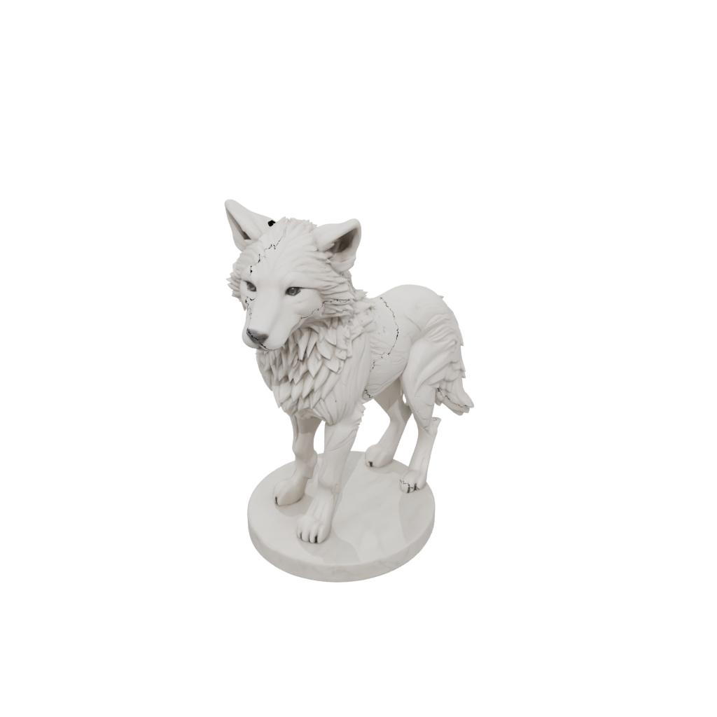 Marble Flexi Wolf Pup