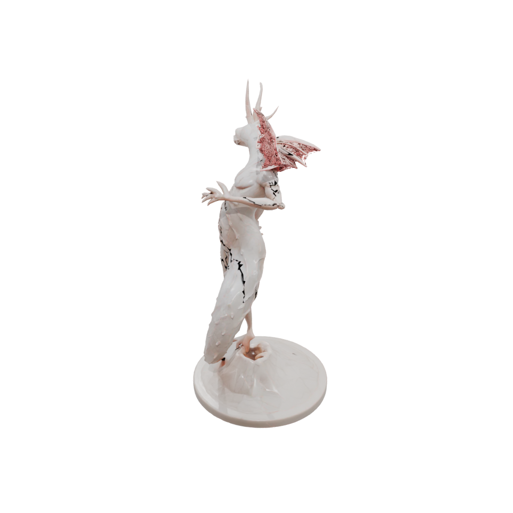 Marble Floral Flexi Axolotl