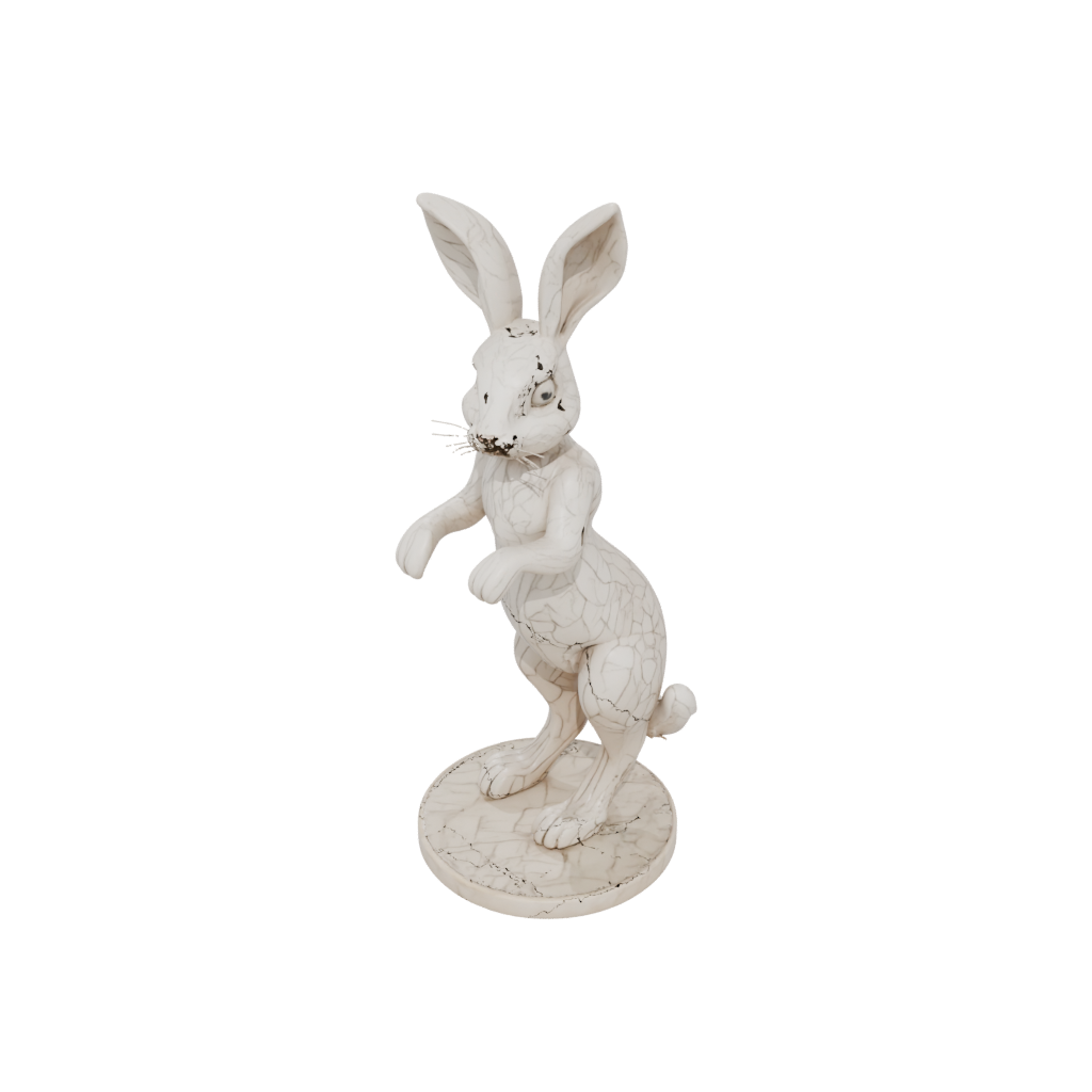Marble Floral Flexi Bunny Rabbit