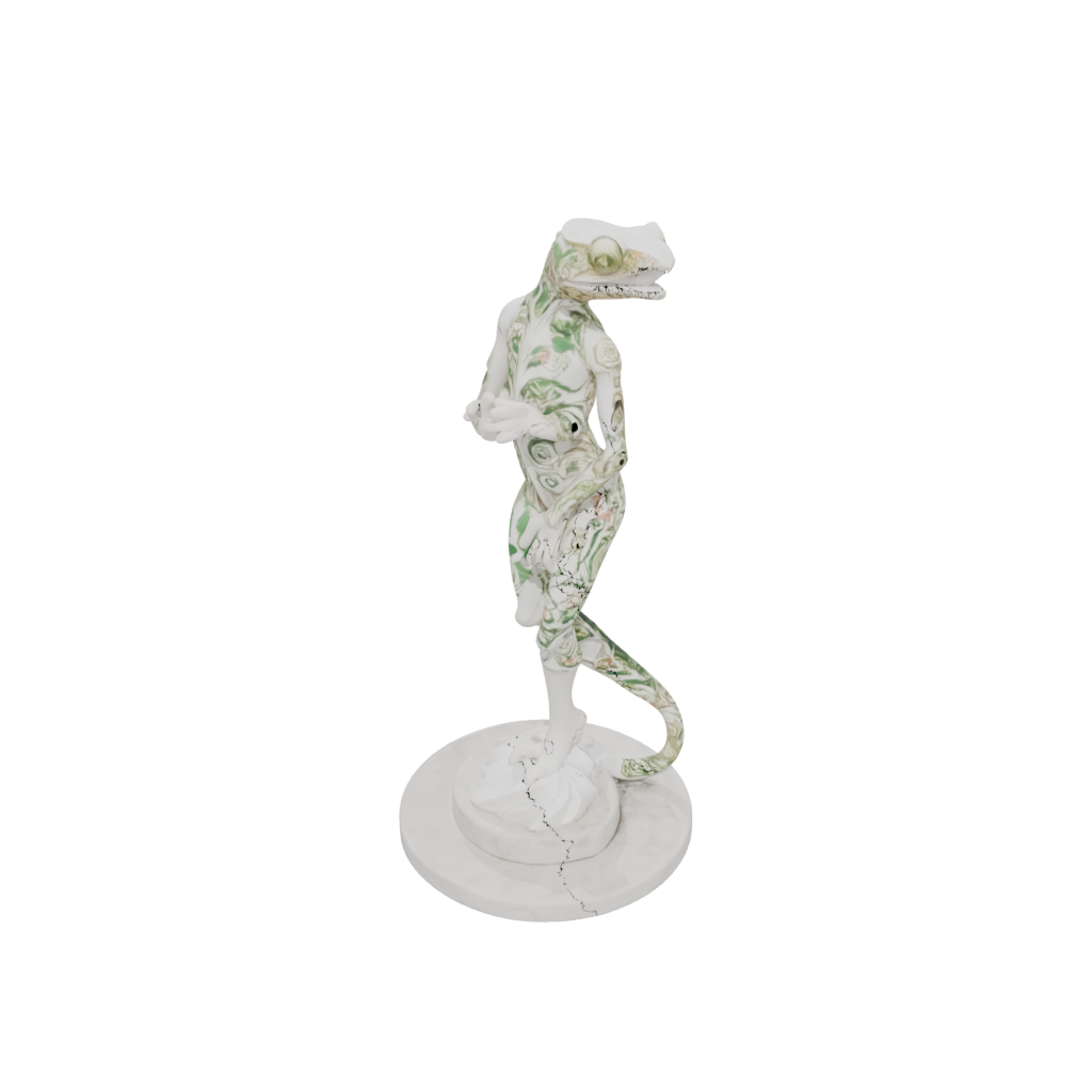 Marble Floral Flexi Chameleon