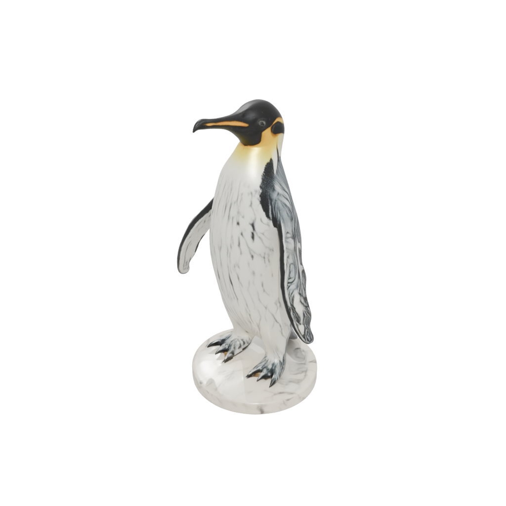 Marble Floral Flexi Emperor Penguin