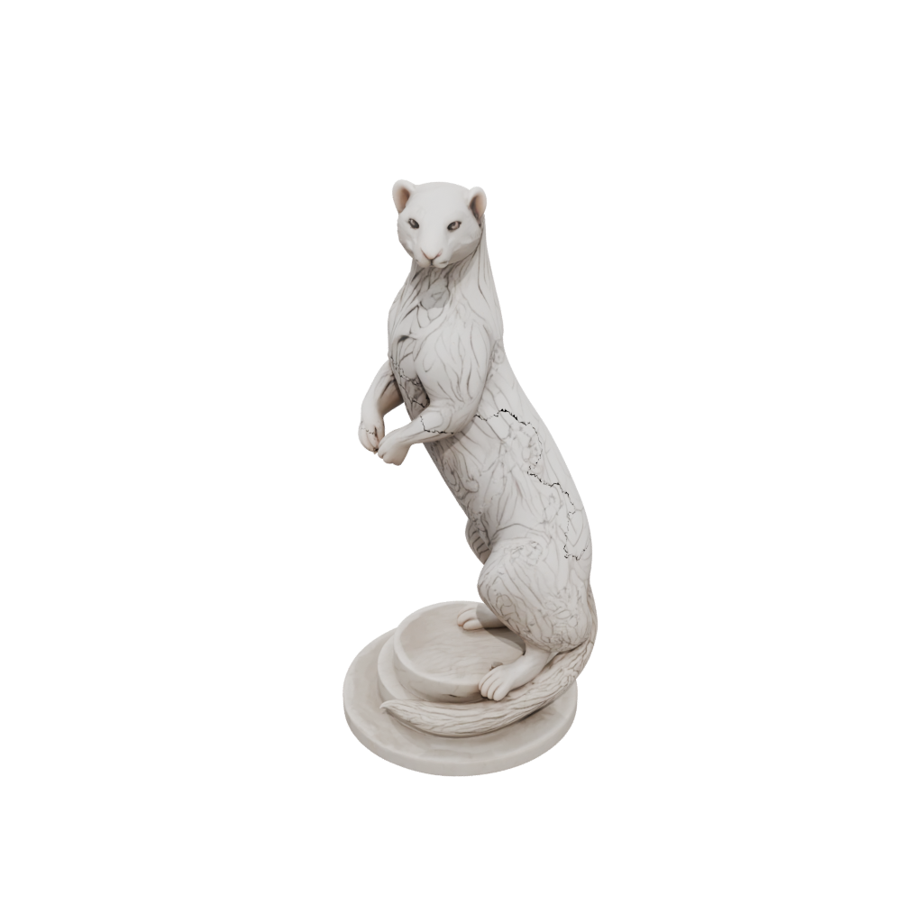 Marble Floral Flexi Ferret