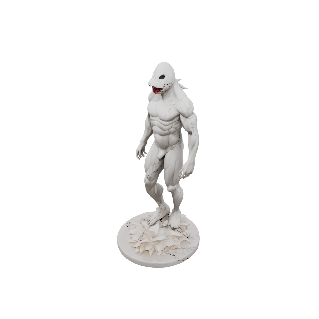 Marble Floral Flexi Great White Shark