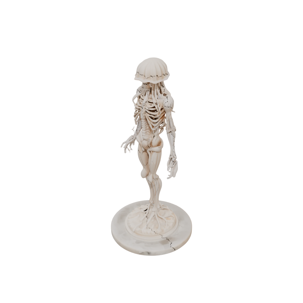 Marble Floral Flexi Jellyfish