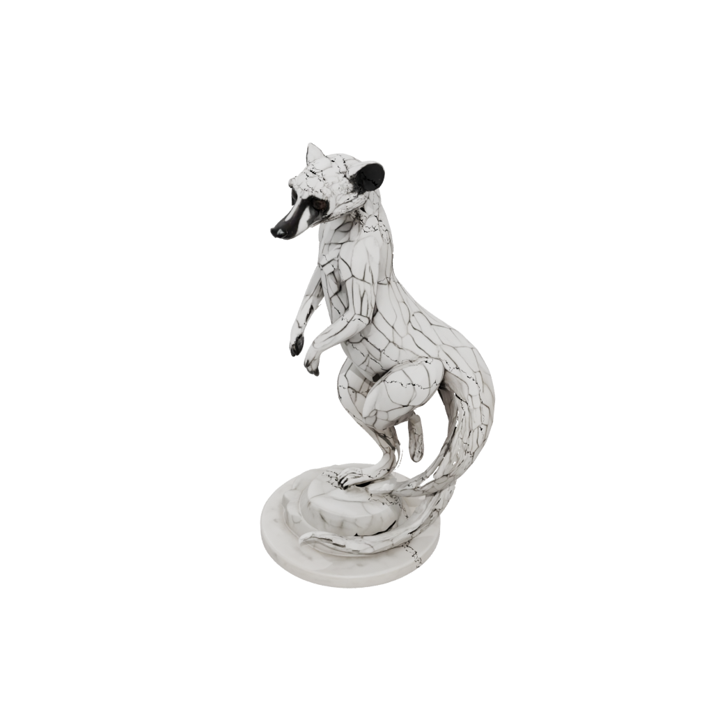 Marble Floral Flexi Lemur