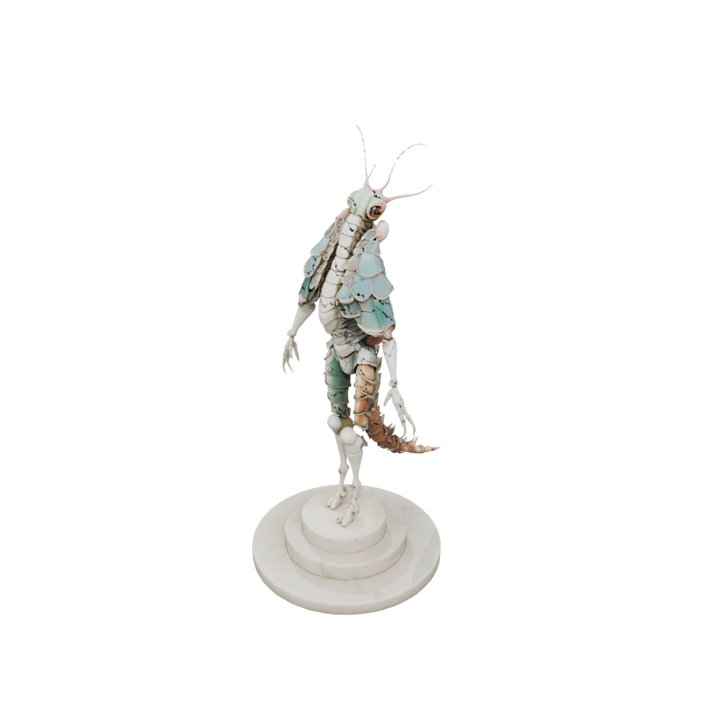 Marble Floral Flexi Mantis Shrimp