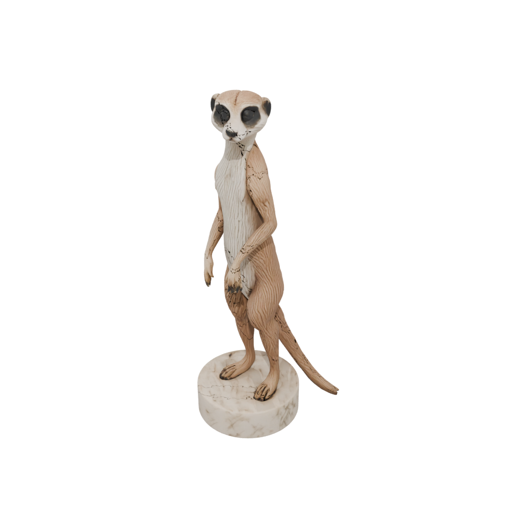 Marble Floral Flexi Meerkat