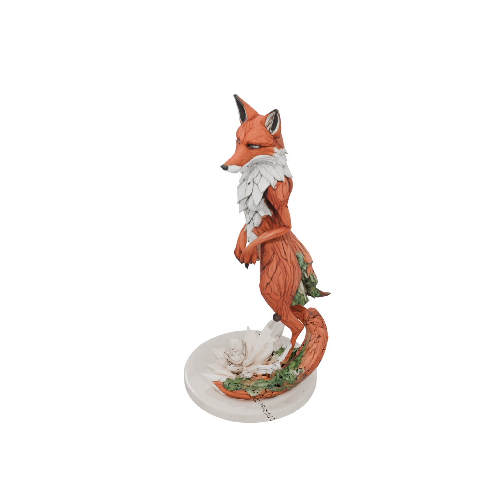 Marble Floral Flexi Red Fox
